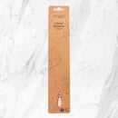 Silver-plated necklace — transparent quartz pendant