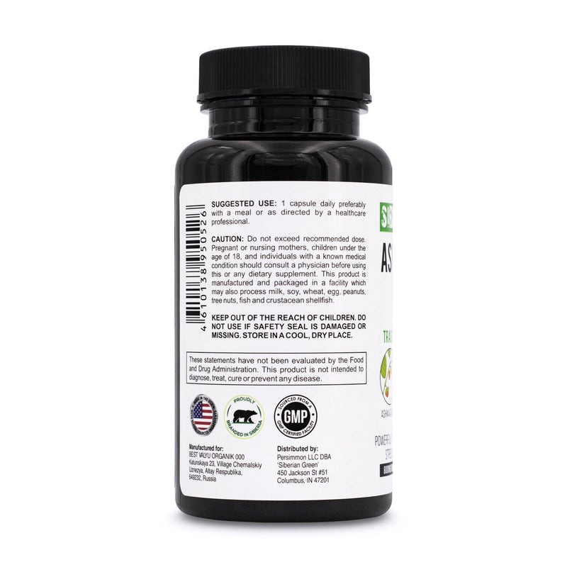 Ashwagandha mit Altai Shilajit & Kurkuma Ayurvedic Complex 60 Kapseln