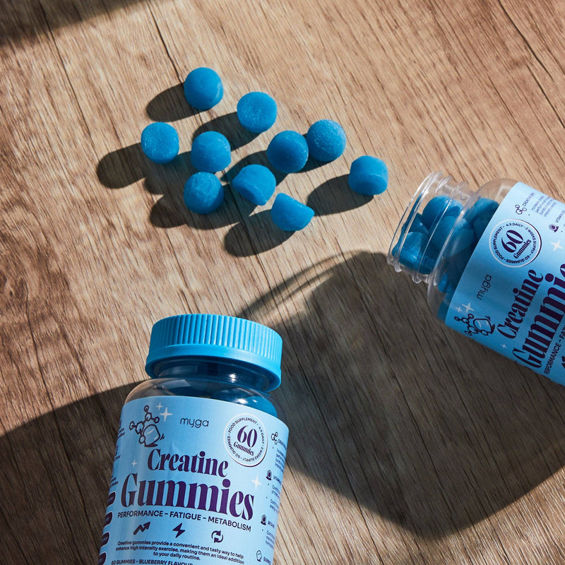 Myga Kreatin Gummies – Blaubeere Energie & Muskelregeneration