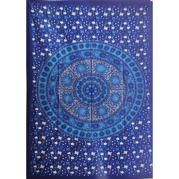 Tapestry Sun Stars Mandala Galaxy