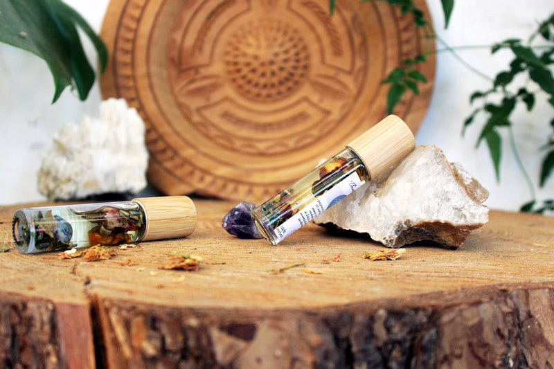 Öl für das dritte Auge | Mischung aus Ajna Chakra, Kristallen und Kräutern