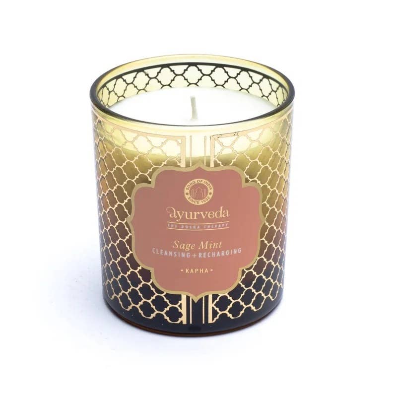 Ayurveda Specialist BV - Song of India - Bougie parfumée ayurvédique Kapha Sage Mint