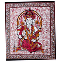 Wall hanging ritual cloth "Protection of Ganesh" made of cotton