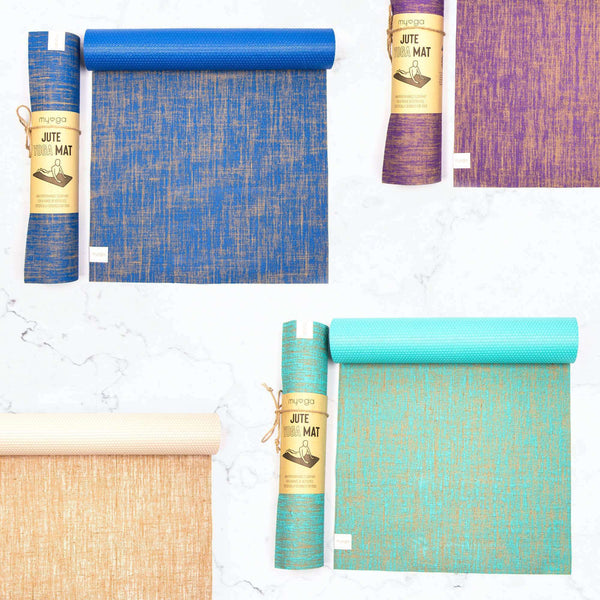 Tapis de yoga en jute durable de haute qualité avec tapis de yoga naturel ultra-adhérent