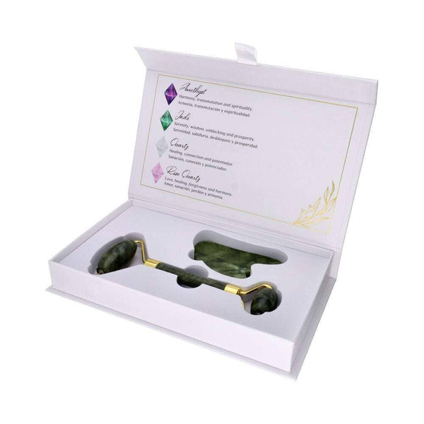 Gua Sha Massagegerät Set  Jade Roller