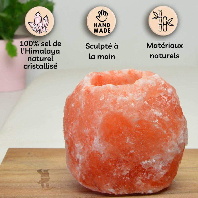 Zen'Arome - Himalayan Salt Crystal Tealight Holder - 500g