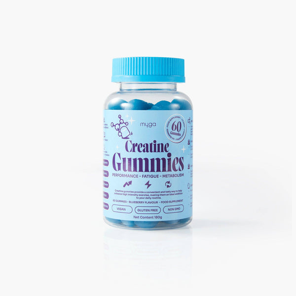 Myga Kreatin Gummies – Blaubeere Energie & Muskelregeneration