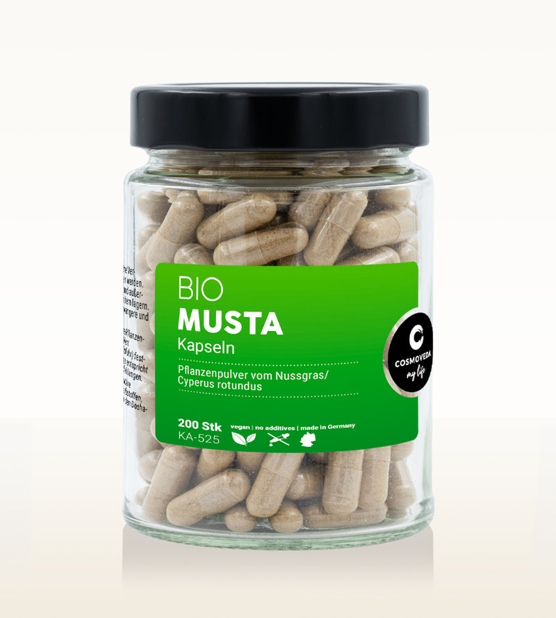 Musta Bio Kapseln – Natürliches Ayurveda-Supplement für Verdauung & Energie