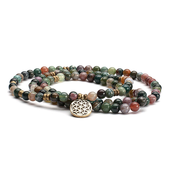 Mala Armband, Indischer Achat