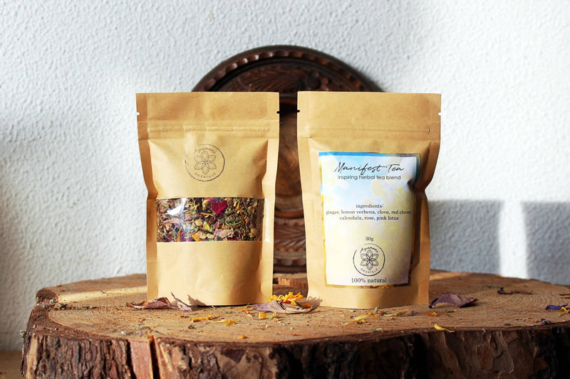 Ayamani Naturals - Manifest Tea | Kräutermischung zur Stimmungsaufhellung und Verjüngung
