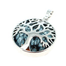 Artisans de Madagascar - Tree of Life Obsidian-Schneeflocken-Anhänger 2,5 cm