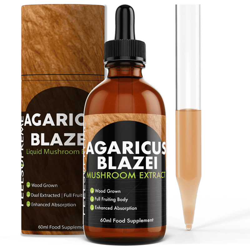 Agaricus Blazei Mushroom Liquid Supplement | Immune System, B Vitamins, Digestion, Weight
