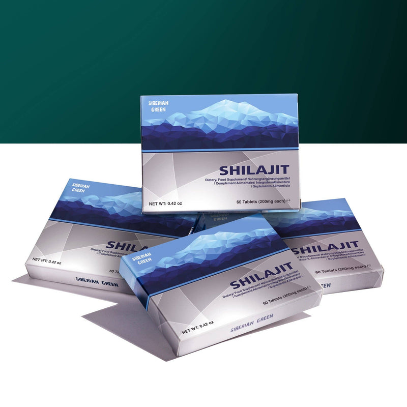 SiberianGreen - Shilajit pur Altaic Blue Mountains « MUMIJO », 120 comprimés (2 x 60 comprimés)