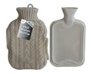 Generise Wärmflasche „EXTRA WARMTH“, 2 l, mit Strickbezug und Taschen