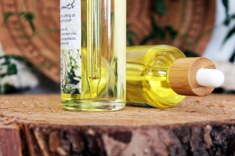 Ayamani Naturals - Rizinus- und Jojoba-Haarwuchsöl mit ätherischen Ölen