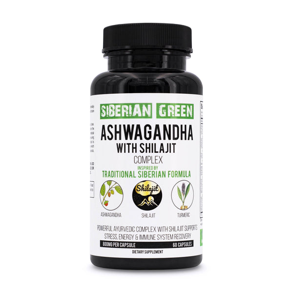 Ashwagandha mit Altai Shilajit & Kurkuma Ayurvedic Complex 60 Kapseln