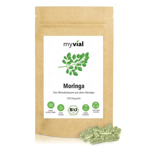 Bio Moringa Kapseln 120 Stück - Vegan