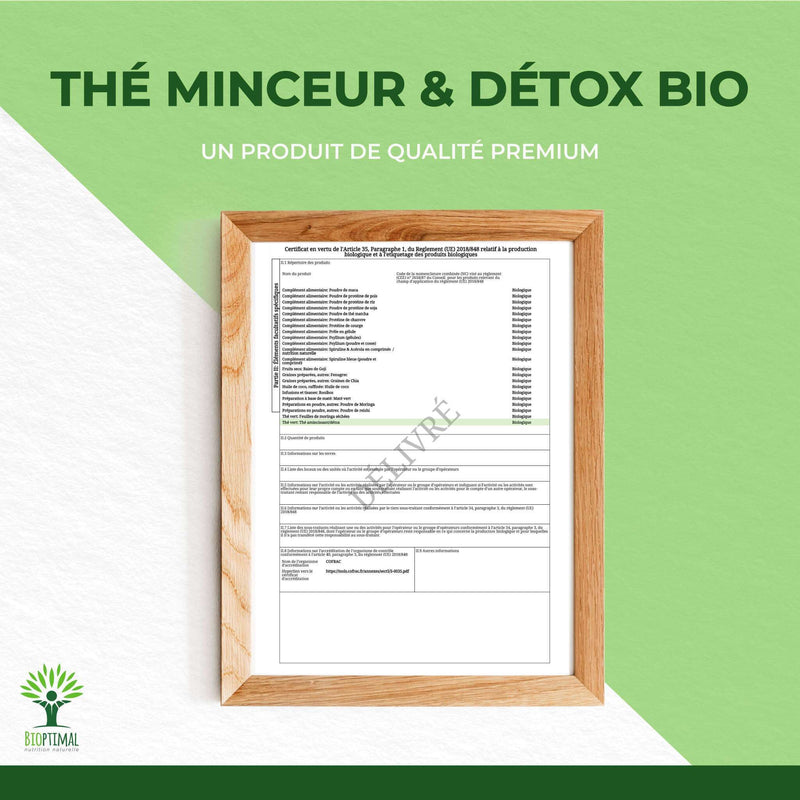Thé minceur et détox bio - Perte de poids et détox - Vegan