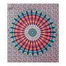 Wall hanging ritual cloth "Invigorating multicolored mandala" made of cotton 200x210cm