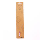 Versilberte Halskette mit Anhänger aus rosafarbenem Achat