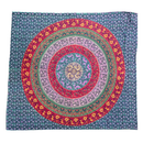 Wall hanging ritual cloth “Mandala in Circles” made of cotton 230 cm x 200 cm