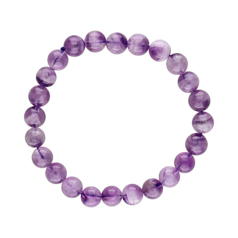 8 mm Chevron Amethyst-Armband