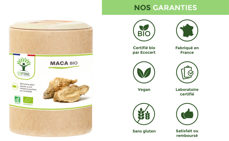 Maca Bio - Energie, Ausdauer, Libido, Fruchtbarkeit - in Kapseln