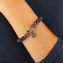 Mala Armband Mit Lavastein Und Tigerauge, Modeschmuck