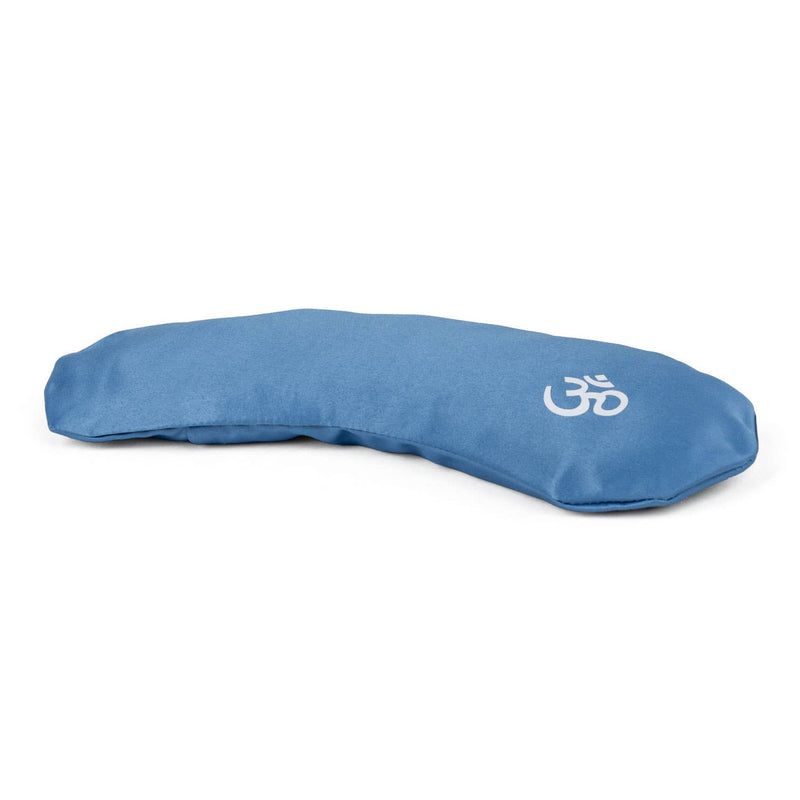 Yoga Eye Pillow OM With Lavender, Mako Satin Light Blue