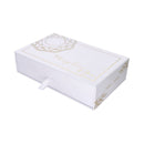 Yoni Eier Set aus weißem Quarz mit Loch