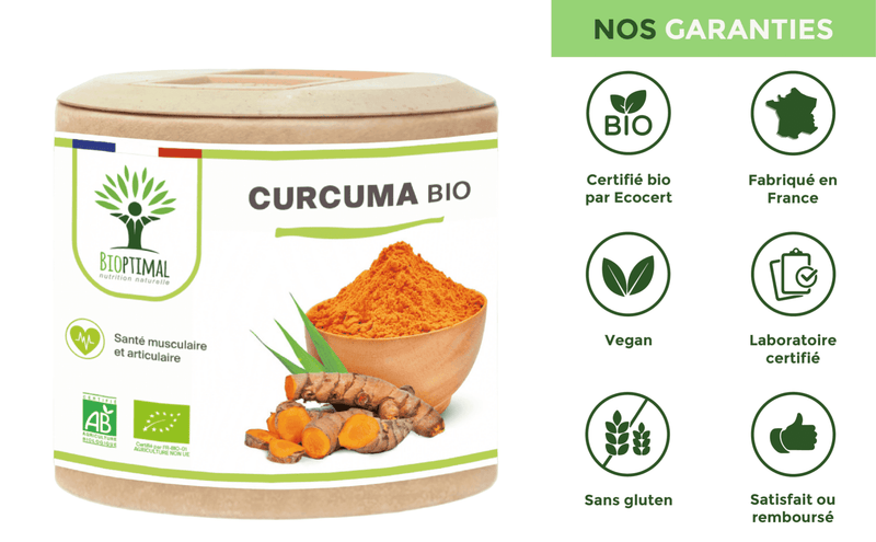 Bio-Kurkuma - Gelenke, Abnahmen - Nahrungsergänzungsmittel - in Kapseln