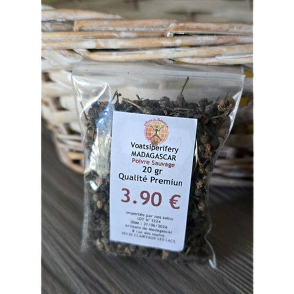 Artisans de Madagascar - 20 g Wilder Pfeffer aus Madagaskar Voatsiperifery