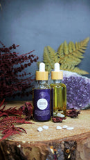 Lilith Oil | Göttliches Feminines Ritualöl mit Mondstein- und Tigeraugenkristallen