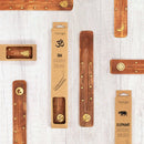 Handgefertigter Räucherstäbchenhalter aus Holz