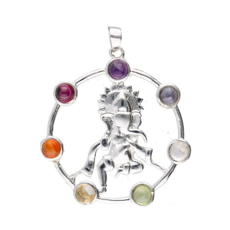 Ganesha Body Pendant with BP Chakra Minerals