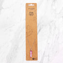 Versilberte Halskette mit Anhänger aus rosafarbenem Achat