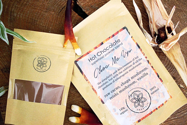 Choc Me Up | Mushroom Cacao, ceremonial quality with Reishi and Chaga