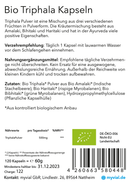 Bio Triphala 120 Kapseln - Vegan