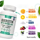 Quercetin mit Bromelain Ergänzungen Zink Holunder