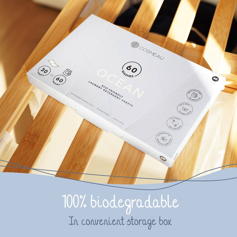Bamboozy x Cosmeau - Cosmeau Wäschetücher, umweltfreundlich, Ozeanblau