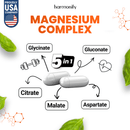 Magnesium 5 in 1 Komplex, 1000 mg, Glycinat, etc.