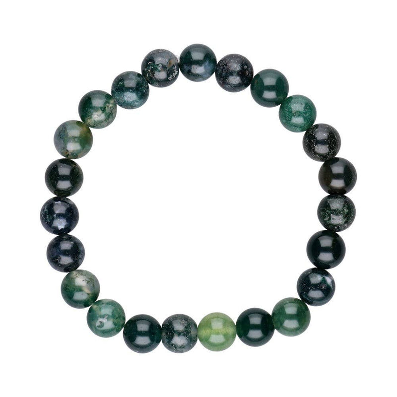 moss agate bracelet 8mm