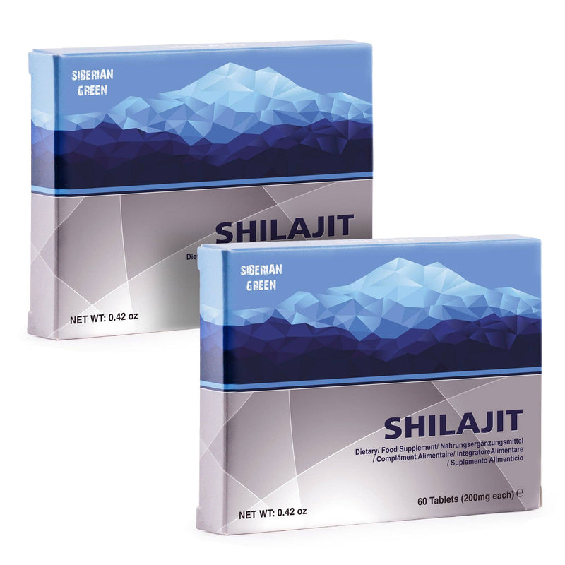SiberianGreen - Shilajit pur Altaic Blue Mountains « MUMIJO », 120 comprimés (2 x 60 comprimés)