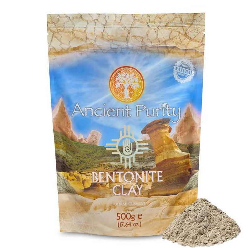 Ancient Purity – Argile bentonite de qualité alimentaire 500 g – Argile volcanique pour le corps, la peau et la détox