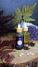 Lilith Oil | Göttliches Feminines Ritualöl mit Mondstein- und Tigeraugenkristallen