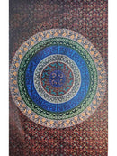 Floraler Mandala-Wandteppich Ritualtuch – Boho Wanddekor 213 x 137 cm