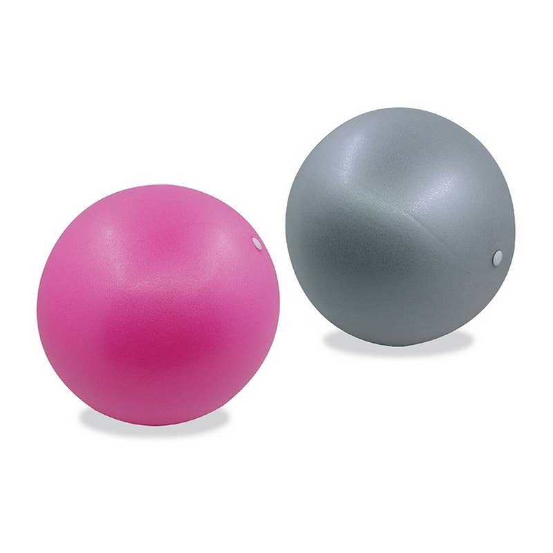 Zen'Arome - 2 Yoga-/Pilatesbälle Rosa und Grau - Durchmesser 25 cm