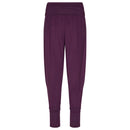 Yamadhi Loose Pants, bequeme Yogahose, Modal, deep purple M