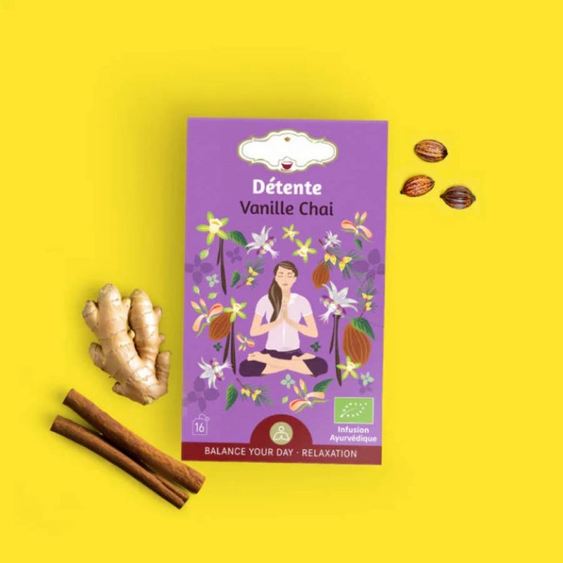 Zen'Arome - Bio-Kräutertee Entspannung – Chai-Vanille-Infusionen - 16 Beutel