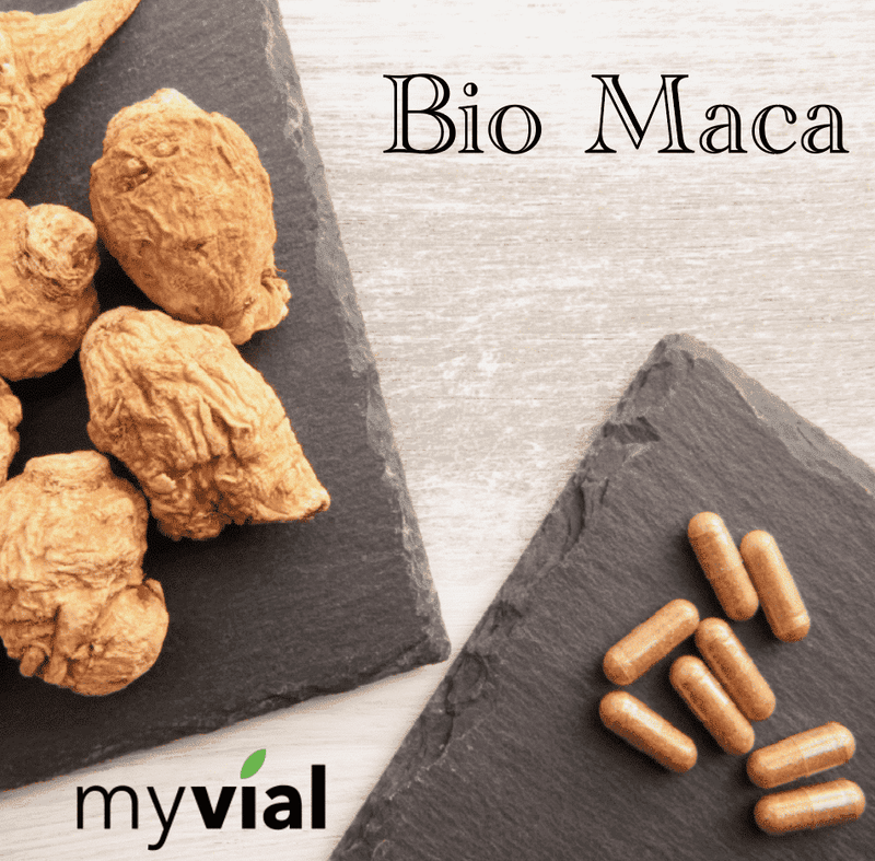 Bio Maca Kapseln (Schwarz, Rot, Gelb Mix) + Vit. C - Vegan